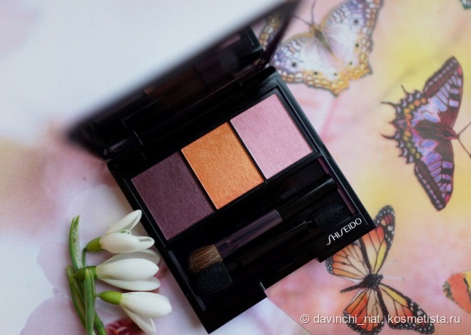 Бабочки в моей голове. Shiseido Luminizing Satin Eye Color Trio OR 316 Floracouture