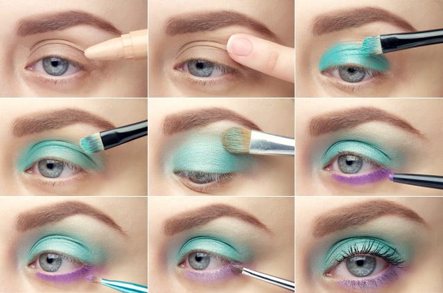 Tutorial. Color Contrast on Eye Makeup