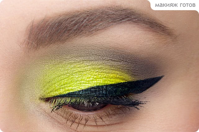 Tutorial. Lime & Winged Eyeliner