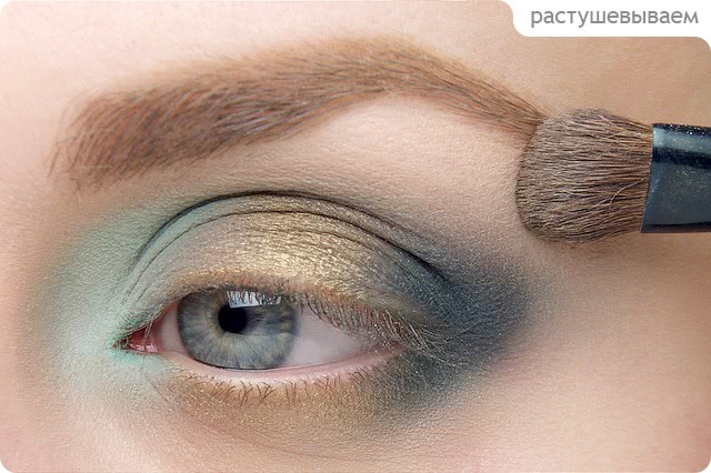 Tutorial. Romantic 3 colors Eye Makeup