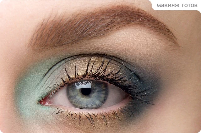 Tutorial. Romantic 3 colors Eye Makeup