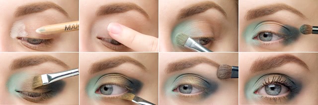 Tutorial. Romantic 3 colors Eye Makeup