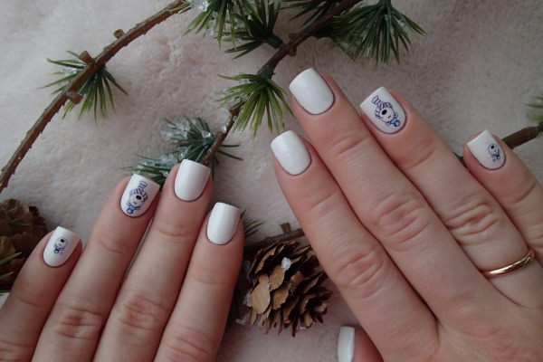 China Glaze Nail lacquer with hardeners 70255 White on white