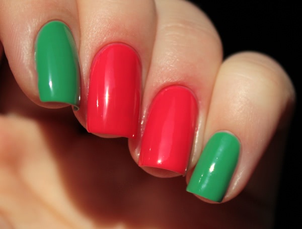 Revlon Parfumerie Scented Nail Enamel 015 Ginger Melon & 075 Lime Basil