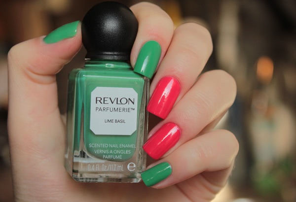 Revlon Parfumerie Scented Nail Enamel 015 Ginger Melon & 075 Lime Basil