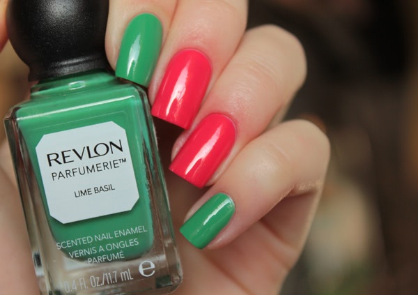 Revlon Parfumerie Scented Nail Enamel 015 Ginger Melon & 075 Lime Basil