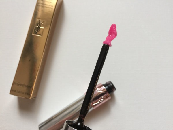 Yves Saint Laurent Volupte Tint-in-Oil Nourishing Lip Oil Colour Enhancer # 4 I Rose You и Giorgio Armani Eye Tint # 9 Cold Copper