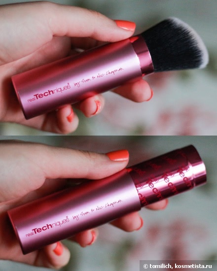 Real Techniques - Retractable Kabuki Brush + небольшой лайфхак для кистей