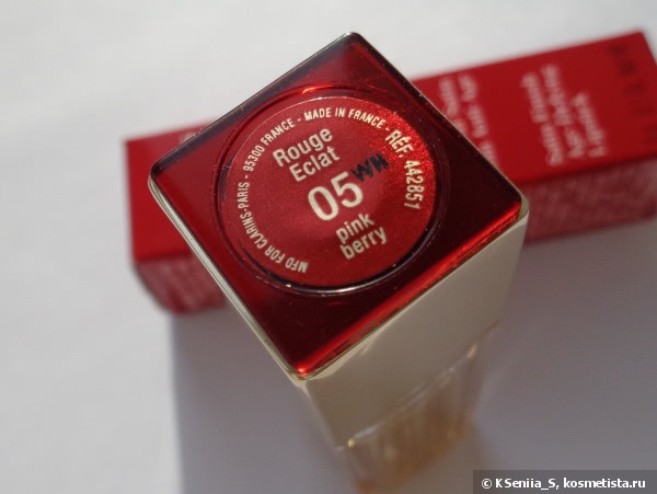 Clarins Rouge Eclat Satin Finish Age-Defying Lipstick # 05 Pink Berry