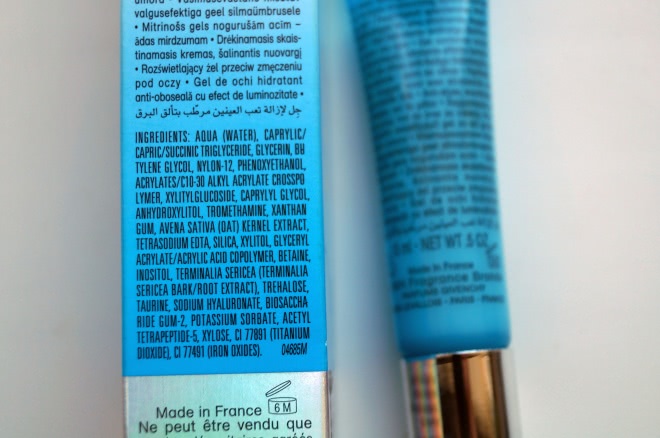 Крем-гель для снятия признаков усталости и сияния кожи вокруг глаз Luminescence moisturizing eye-reviver gel Hydra Sparkling Givenchy