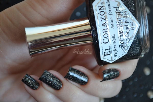 Космический El Corazon Active Bio-gel Color Gel Polish из серии Large Hologram #423/508
