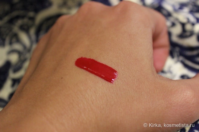 Красный амарант: Sephora Long-Lasting Vinyl Lip Lacquer, оттенок Red