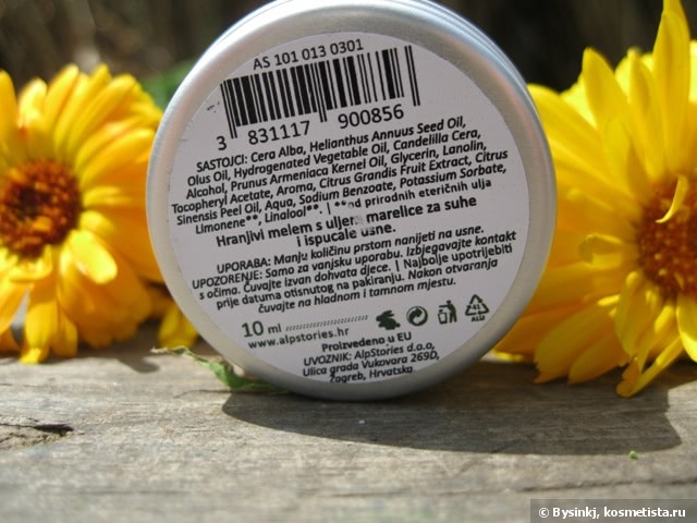 Бальзам для губ Апельсин AlpStories Lip Balm Оrange