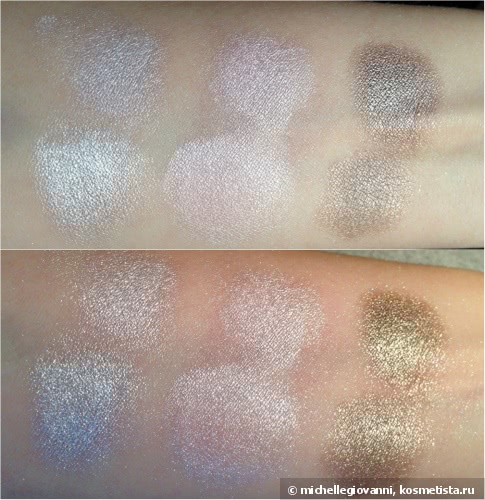 Nyx Ultra Pearl Mania в оттенках White Pearl lp03, Pearl lp02 и Mocha lp20 - тени-пигменты для глаз