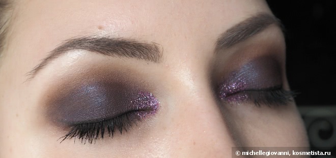 Аметистовые тени: Divage Eyeshadow 15 и Limoni EyeShadow 71