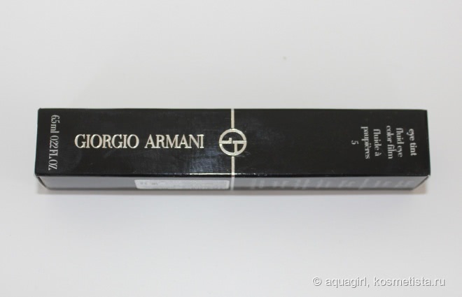 Жидкие тени Giorgio Armani Eye Tint Fluid Eye Color Film в оттенке #5 Onyx