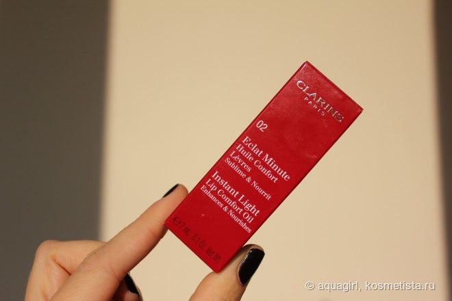Масло для губ Clarins Eclat Minute Huile Confort Levres 02