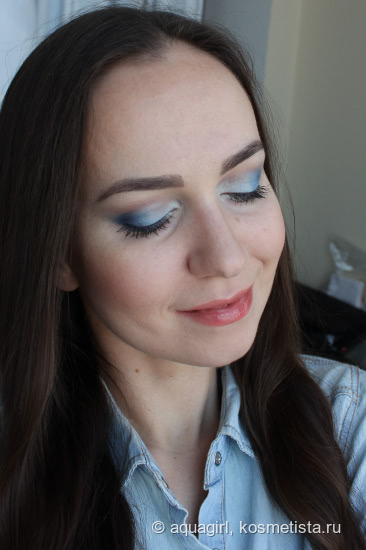 Dior Colour Gradation Eyeshadow 4 Colours Eyeshadow Palette Couture Nuance #001 Blue Gradation - оттенки неба и океана