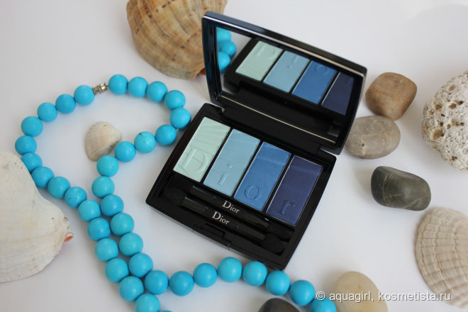 Dior Colour Gradation Eyeshadow 4 Colours Eyeshadow Palette Couture Nuance #001 Blue Gradation - оттенки неба и океана