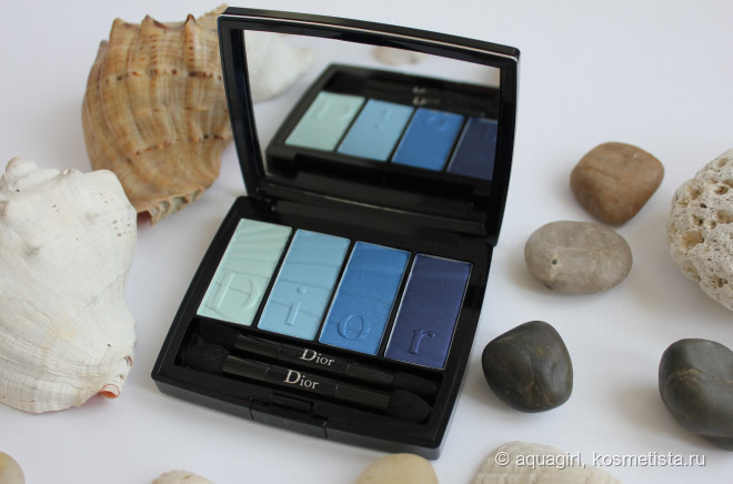 Dior Colour Gradation Eyeshadow 4 Colours Eyeshadow Palette Couture Nuance #001 Blue Gradation - оттенки неба и океана