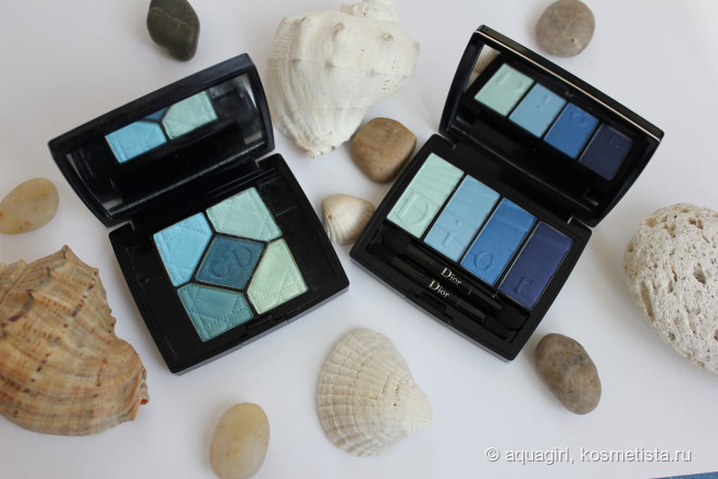 Dior Colour Gradation Eyeshadow 4 Colours Eyeshadow Palette Couture Nuance #001 Blue Gradation - оттенки неба и океана