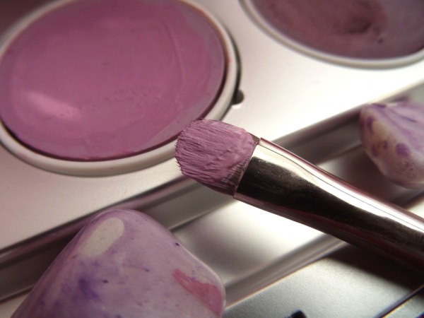 Я рисую. Акварелью. На глазах. Kryolan Professional Make-up Eye Shadow Aquacolor G 108 и Aquacolor Interferenz G481,Lake G