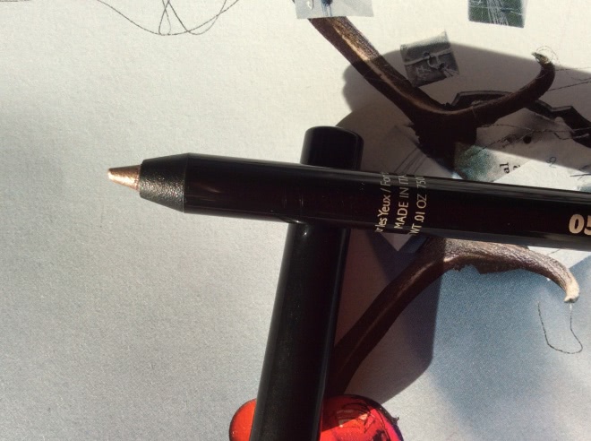 Guerlain Eye Pencil 05 Amber Silver & Guerlain Colour Lacquer Long-Lasting Colour & Shine 860 Madame Batifole