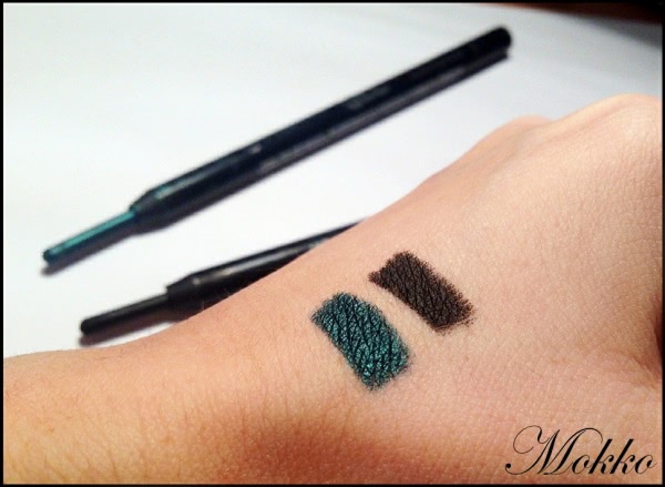 Essence Гелевая подводка в выдвигающемся карандаше Gel eye pencil waterproo в оттенке №01 black blaze и №03 urban jungle
