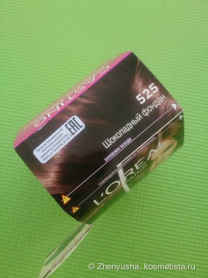 Краска для волос Casting Creme Gloss L'Oreal Paris #525 шоколадный фондан. Результат До и После