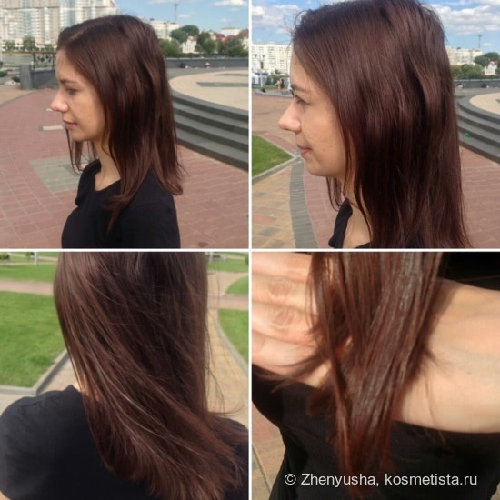 Краска для волос Casting Creme Gloss L'Oreal Paris #525 шоколадный фондан. Результат До и После