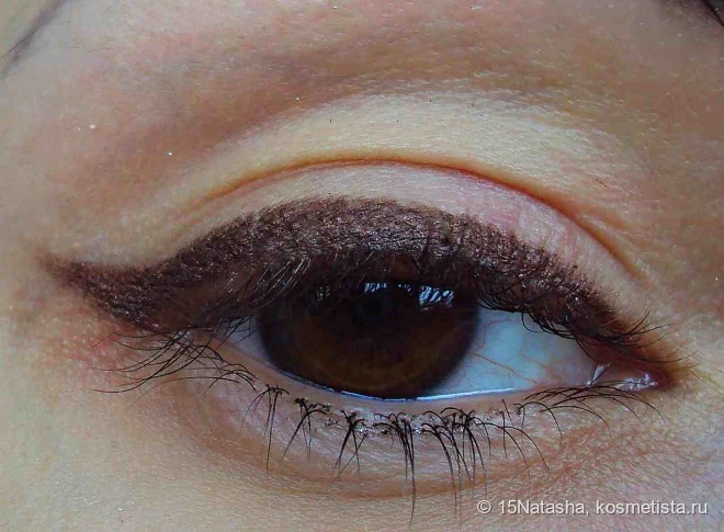 Моя неповторимая maybelline eyestudio lasting drama gel eyeliner 02 brown