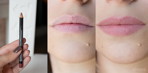 Эффект «мои губы, только лучше» с карандашом для губ Nyx Long Pencil lip в оттенке 831 Mauve