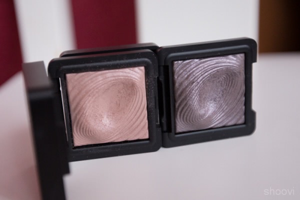 Тени Kiko Water Eyeshadow в оттенках #201 Rosy Taupe и #228 Taupe