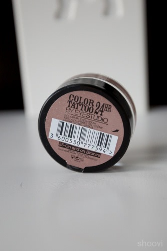 Кремовые тени Maybelline Eye Studio Color Tatoo 24Hr Cream Gel Shadow в оттенке 35-On and on bronze
