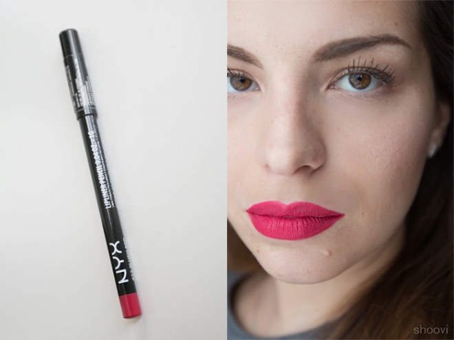 Карандаш для губ Nyx Slim Lipliner Pencil в оттенке 813 Plush Red