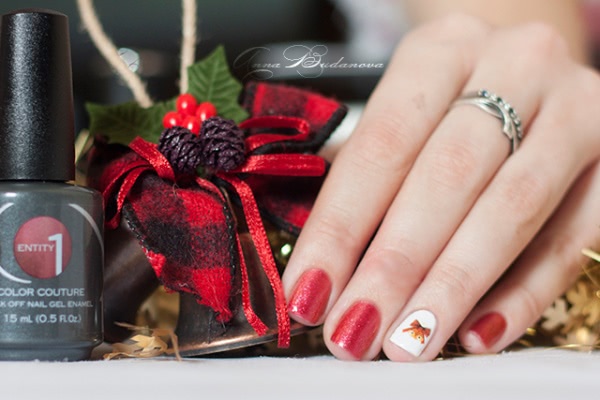 Entity One Color Couture Soak Off Nail Gel Enamel №6875 Gladiolas Good Chuc + слайдер-дизайн Hot-193
