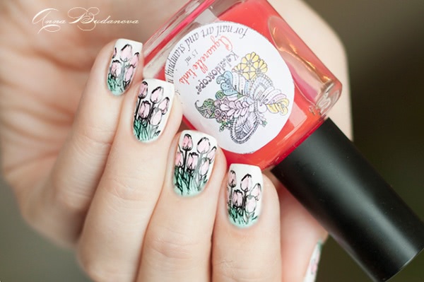 Маникюр с использованием средства El Corazon Kaleidoscope Cuticle Defender - защита кутикулы