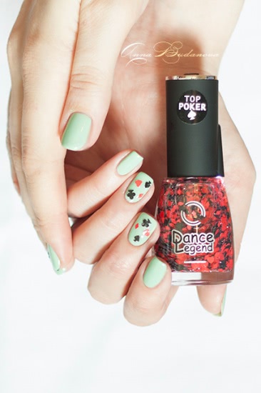 VL Color Gel Soak-off Gel Polish №GN0020 и топ Dance Legend Top Poker