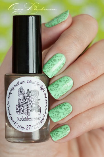 El Corazon Active Bio-gel Color gel polish Cream №423/282 + стемпинг краской для стемпинга El Corazon Kaleidoscope Special paint for stamping nail art stm-27 jewelery box