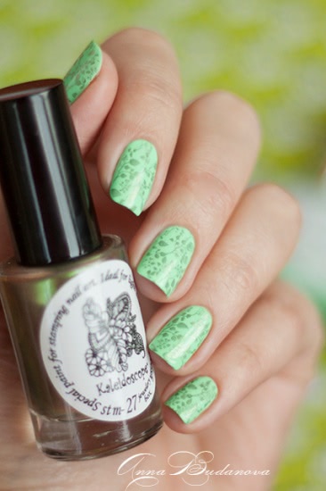 El Corazon Active Bio-gel Color gel polish Cream №423/282 + стемпинг краской для стемпинга El Corazon Kaleidoscope Special paint for stamping nail art stm-27 jewelery box