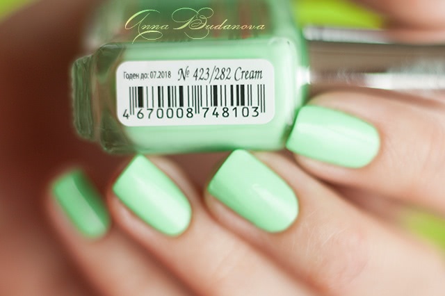 El Corazon Active Bio-gel Color gel polish Cream №423/282 + стемпинг краской для стемпинга El Corazon Kaleidoscope Special paint for stamping nail art stm-27 jewelery box