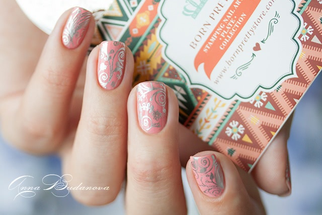 NailLOOK 31396 Wild Daisy + стемпинг с диском BP-56