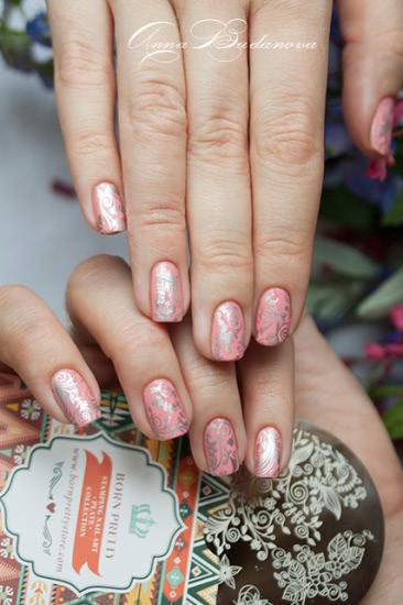 NailLOOK 31396 Wild Daisy + стемпинг с диском BP-56