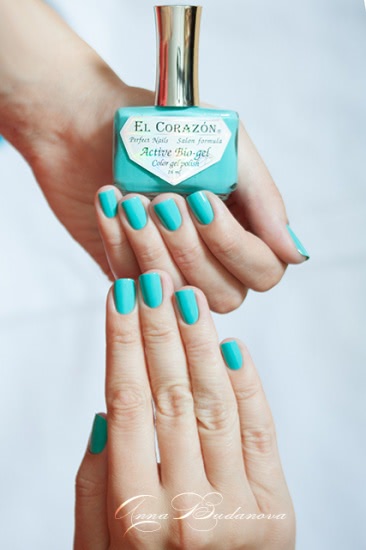 El Corazon Active Bio-gel Color gel polish №243/279 Cream + стемпинг краской El Corazon Kaleidoscope st-05 yellow