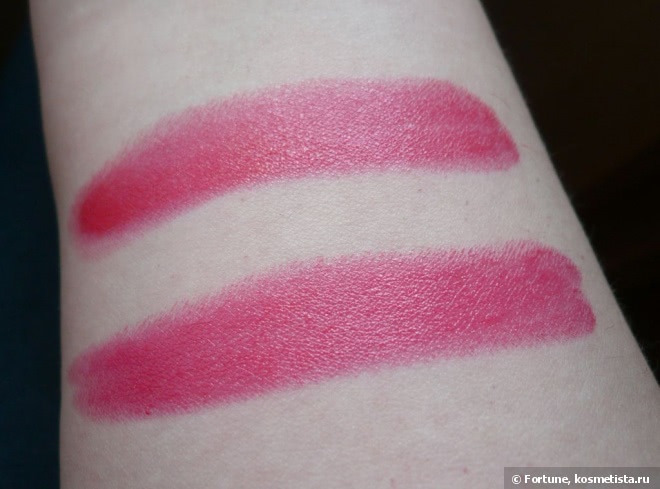 Guerlain Rouge Exceptional Complete Lip Color #71 Girly и Guerlain Rouge Automatique Hydrating Long-Lasting Lip Colour #144 Insolence