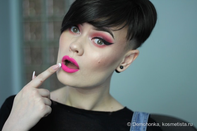 Spring Makeup Tutorial. Berry Smokey Eye + Bright Pink Lips