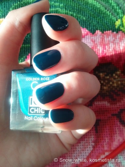 Blue jeans с Golden Rose Ice Chic Nail Colour #72