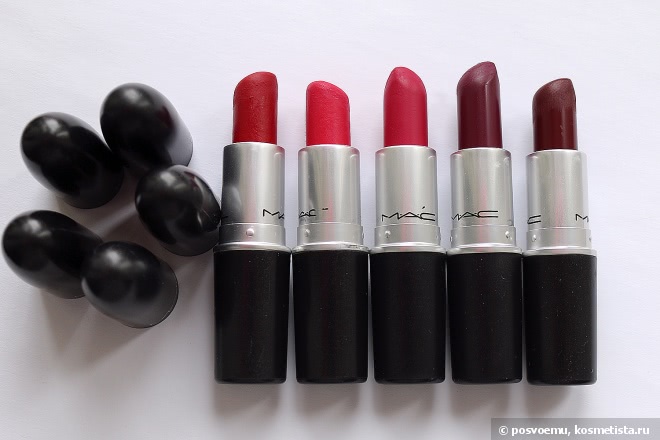 Такие похожие и такие разные MAC Retro Matte Lipsticks All Fired Up & Relentlessly Red