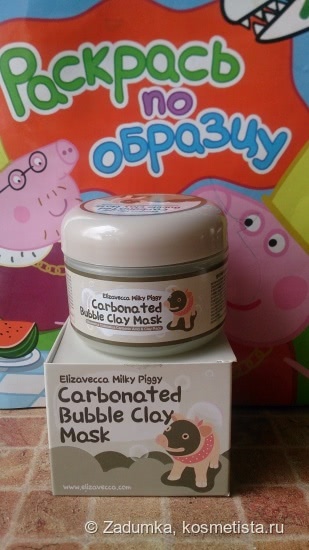 Мега-баббл, супер-баббл,меджик-пипл, вуду-пипл с Elizavecca, Milky Piggy Carbonated Bubble Clay Mask