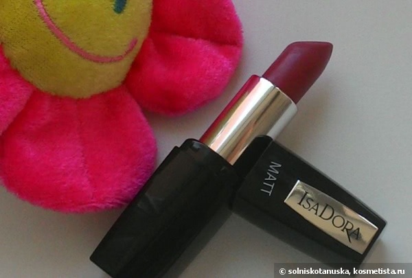 Роза с орхидеей. IsaDora Perfect Matt Lipstick 06 Deco Rose